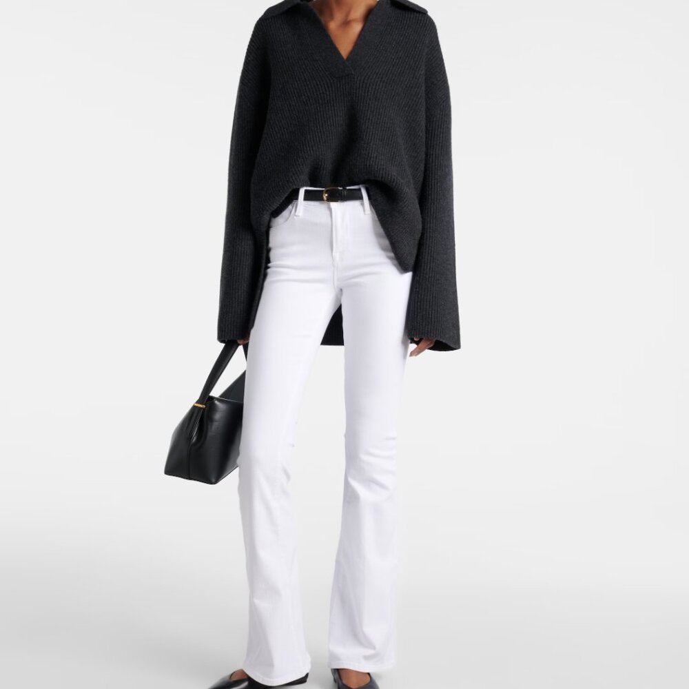 Frame  Le High Stretch Flare Jeans - White - Sz 29 - NWOT